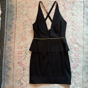 BEC AND BRIDGE PEPLUM MINI DRESS